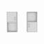 Armoire à pharmacie murale avec rangement ouvert et fermé 2 pièces Oba-691675443