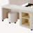 Upholstered Low Standard Bed with Bedside Desk and Round Stool, Mother & Child Bed-97691212-97691215
