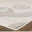 Tapis moderne à motif de tourbillons sculptés à la main gris argenté moelleux-1874274455
