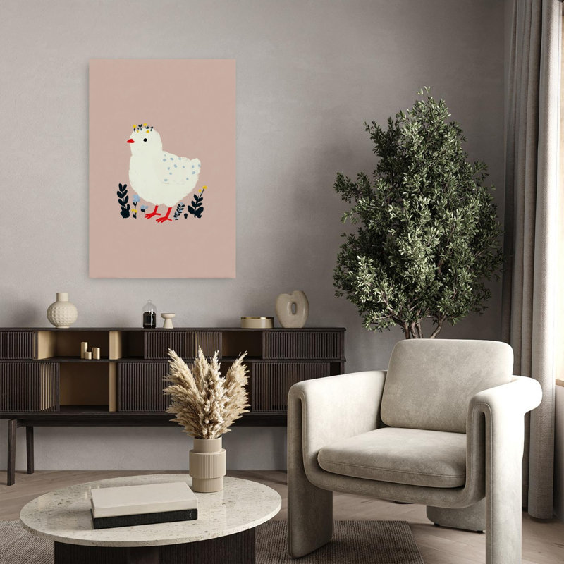 Flower Chick by Treechild - Wrapped Canvas Print, 91.44 cm H x 60.96 cm W