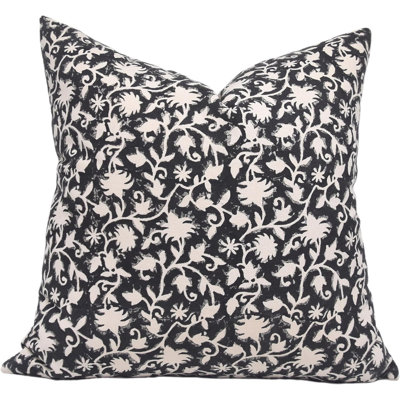 Housse de coussin en coton Floral