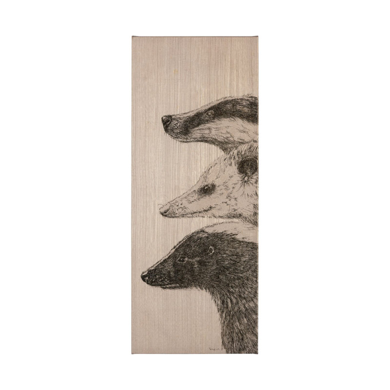 Toile texturée «Three is a Crowd I a Hand», H 65 po x l 26 po x P 3 po