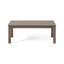 Ensemble de causeuse d'extérieur en bois d'acacia 4 places Temecula - Causeuse, table basse et 2 fauteuils club - fini gris + coussin gris