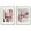 «Tonal Gridwork Duet», ensemble de décorations murales abstraites imprimées en acrylique par Art Remedy, cadre blanc, 16 x 20-483742305-483764850