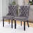 Friedrun Velvet Dining Chair Tufted Dining Room Chair with Solid Wood Leg-827450011