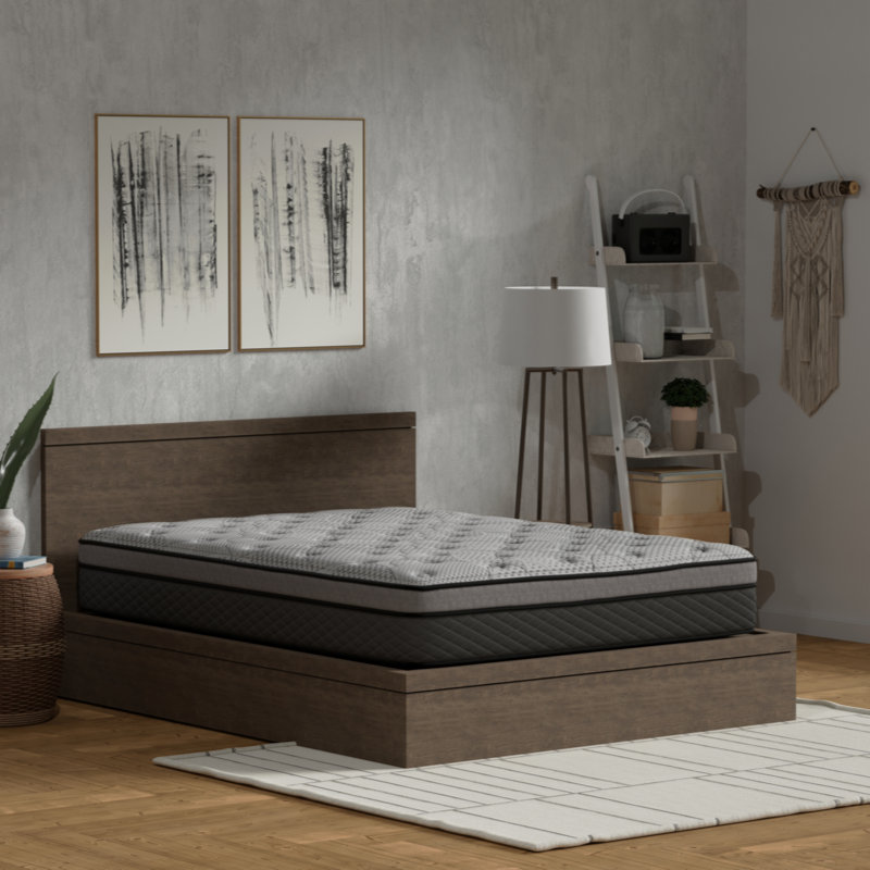 Matelas hybride mi-ferme à ressorts ensachés, Lit double