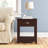 Kuan End Table with Drawer - Side Table with Storage Shelf - Classic Shaker-Style Wooden Nightstand