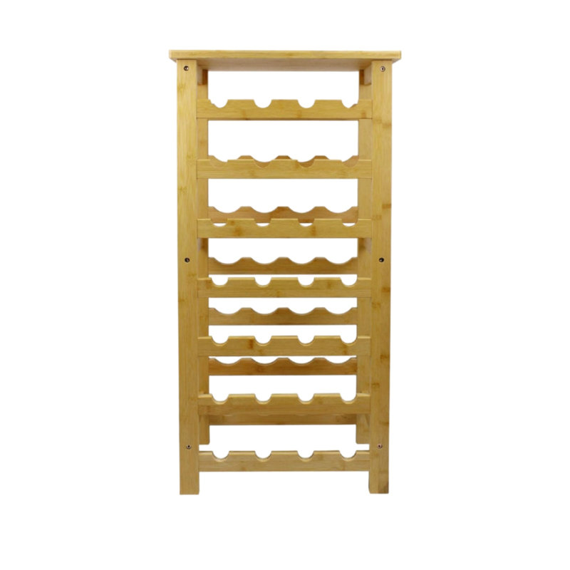 Bamboo Wine Bottle Rack, Beige