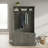 Classic Multi-Use Coat Rack With Bench, Gray, Built-In Seating & Abundant Storage-31572773
