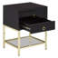 Tanna 46cm W Stainless Steel Bedside Table
