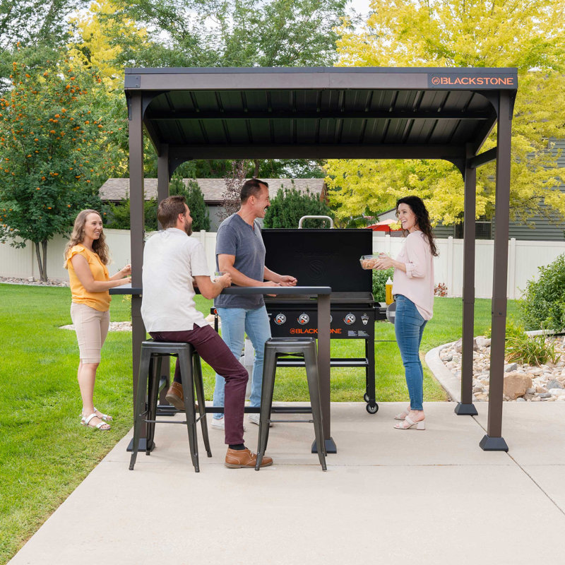 Blackstone 8 ft. x 5 ft. Steel Griddle Grill Gazebo and Pavilion