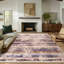 Tapis moderne lavable à l'intérieur avec tapis abstrait moderne antidérapant doux pour tapis-112638343