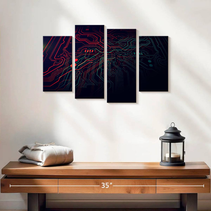 Glowing Circuit Board