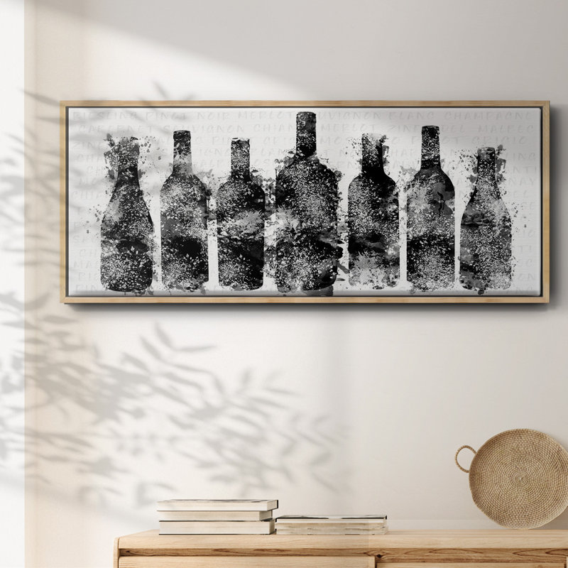 Happy Hour- Framed Canvas, 12" H x 30" W