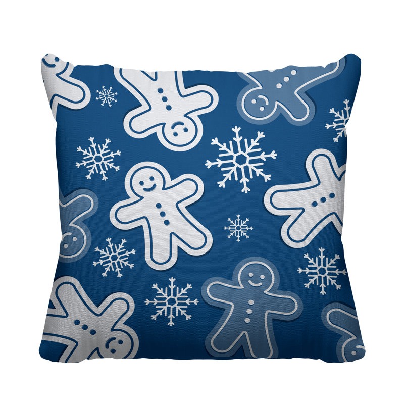 Coussin Holiday, Bleu céruléen, L 19 po x H 19 po