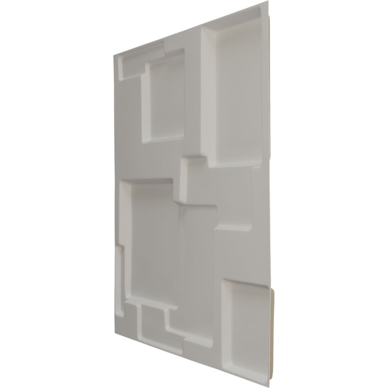 Gomez EnduraWall Decorative 3D Wall Panel, UltraCover Satin Blossom White