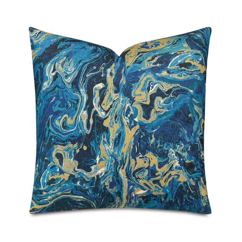 Abstract Feather Reversible Throw Pillow