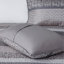 Ensemble de courtepointe réversible 6 pièces avec coussins décoratifs gris / taupe / grand 6 pièces-131603194
