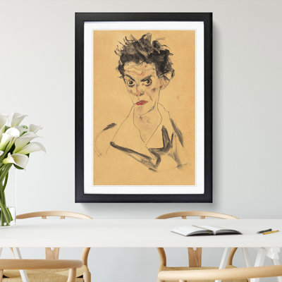 Self-Portrait Vol.1 by Egon Schiele - Picture Frame Painting