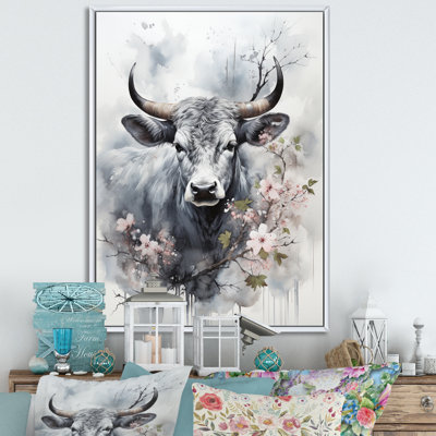 Bania, art asiatique, vache Sumi V