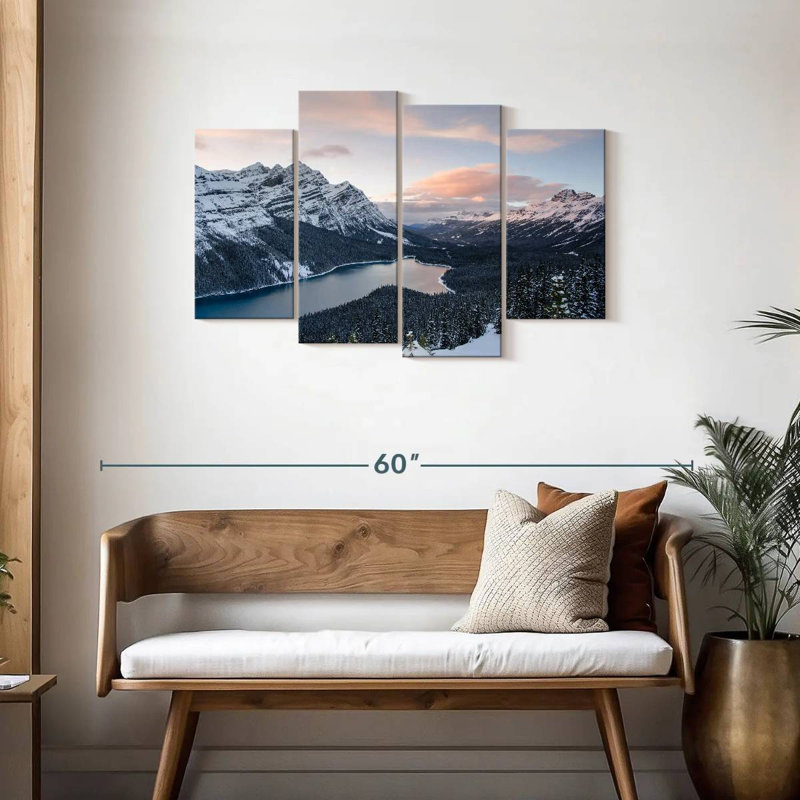 Kerrick, Banff sous la neige, H 27 po x l 43 po