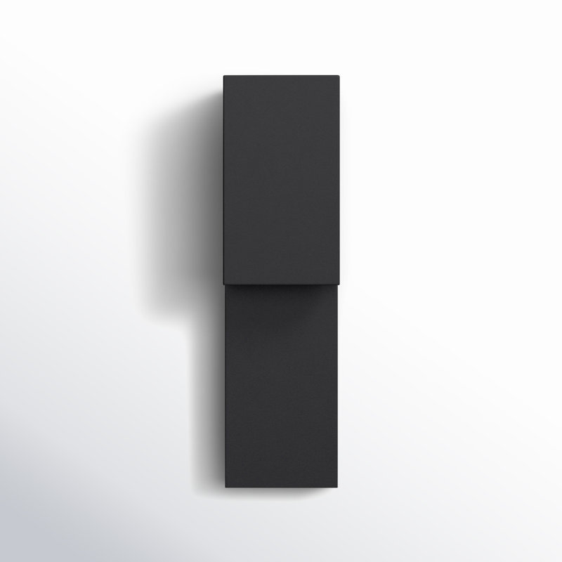 Double Down LED Outdoor Sconce, Black