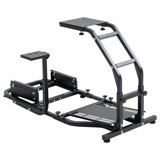 Anman Universal Racing Steering Wheel Stand – Adjustable Design for Logitech & Thrustmaster Wheels (No Included Wheel, Pedals, and Seat )