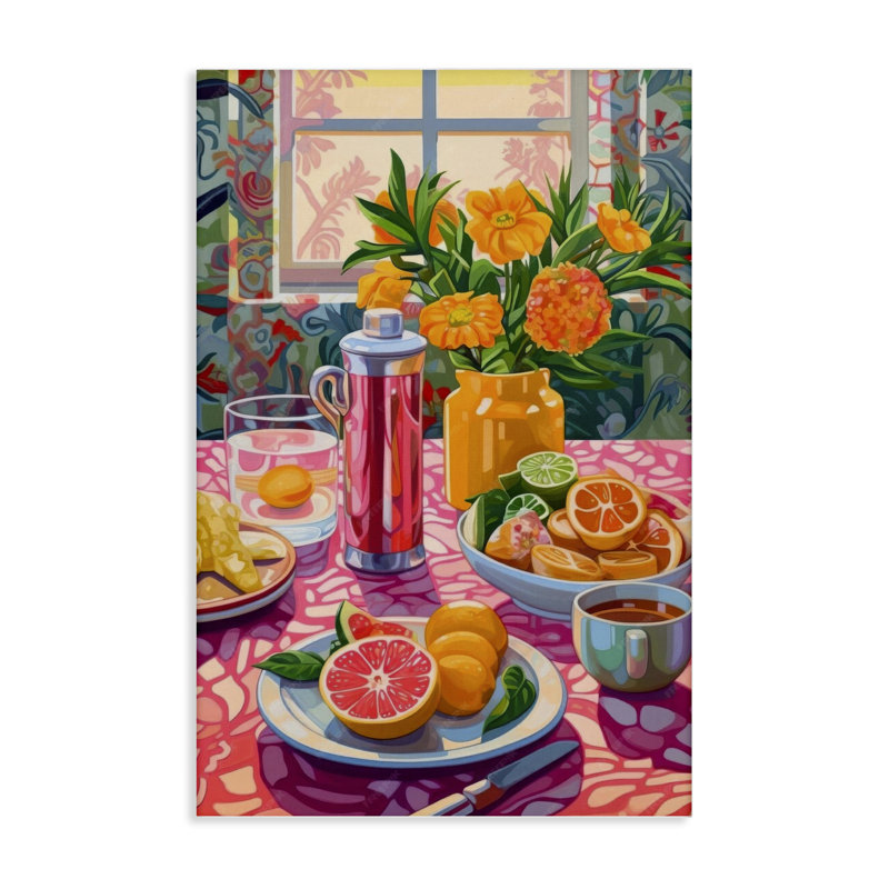  "Summer Table Spread", art mural par LSR Design Studio, H 24 po x l 16 po