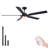 60" 5 Abs Blade Propeller Classic Ceiling Fan With Led Lights And Remote Control, 6 Speeds Reversible Dc Motor, 3 Color Lights, Timer, Suitable For Bedroom, Patios, Living Room, Balcony-102735179