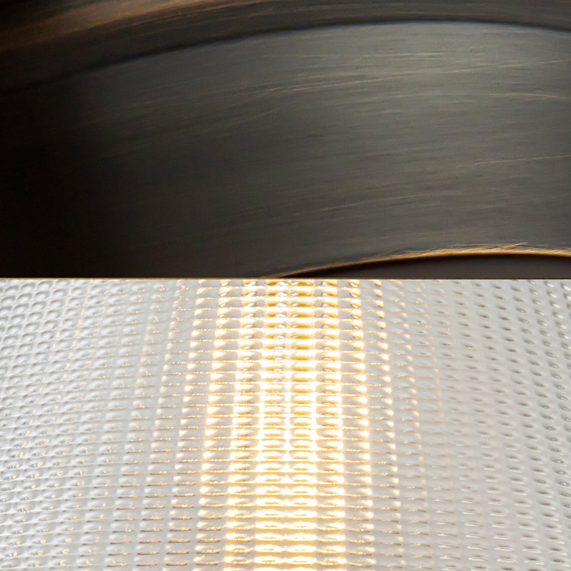 Willard Bath Sconce, Urban Bronze, Clear Prismatic