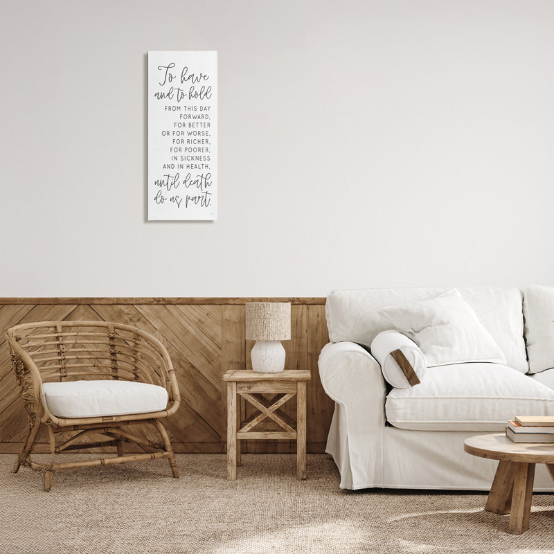 Toile To Have and To Hold, design par Lux + Me Designs, H 24 po x l 10 po