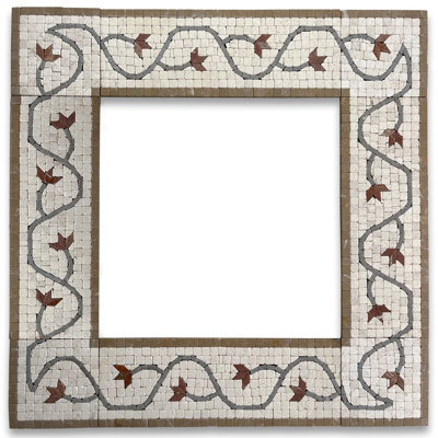 Carreau de mosaïque en marbre 6 po x 18 po