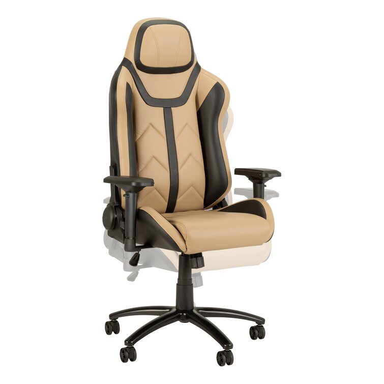 Gymax Gray Plastic Massage Gaming Chair Racing Computer Task Chair