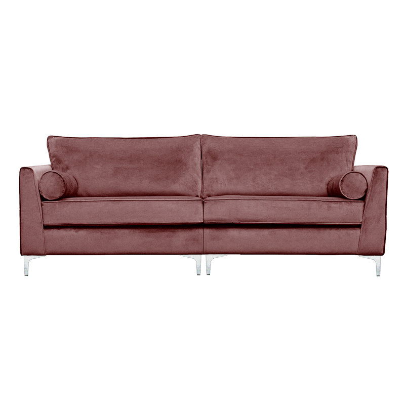 Giancarlo 4 Seater Velvet Sofa, Lavender