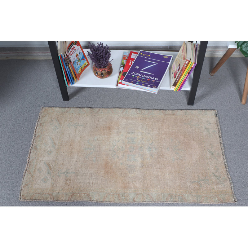 Vintage Hand Woven Turkish Rug With Soft Pastel Shades Perfect For Bohemian Decor Accenting A Unique And Cozy Feel In Any Room