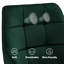 Velvet Upholstered Metal Armchair in Green-377149483