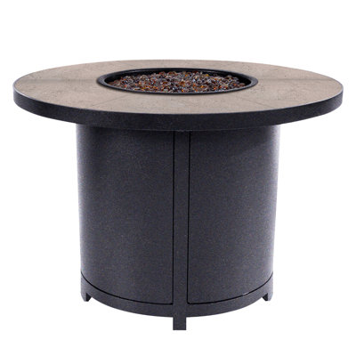 Elba Aluminum Outdoor Fire Pit Table