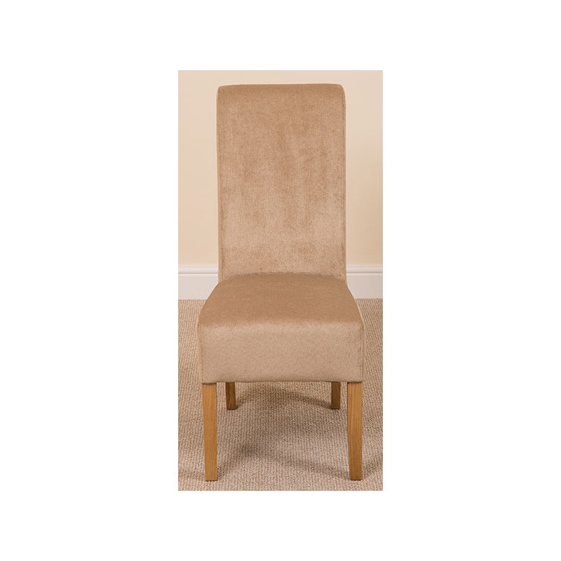 48cm H Fabric Upholstered Side Chair, Beige