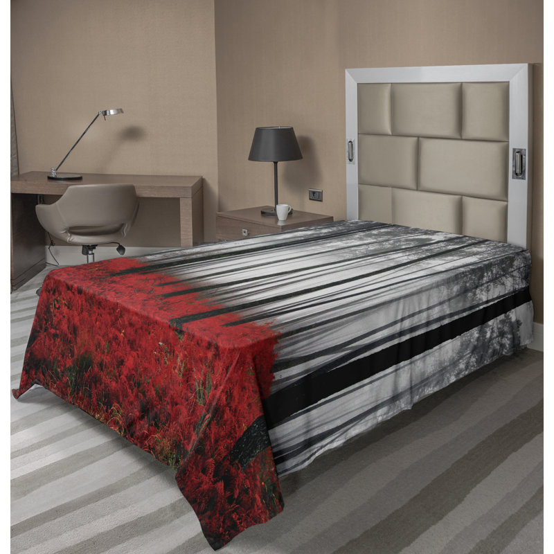 Microfiber No Pattern And Not Solid Color Flat Sheet, Twin XL Flat Sheet