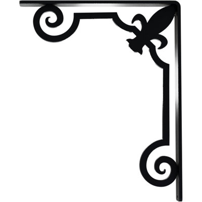 Support en fer forgé Fleur De Lis