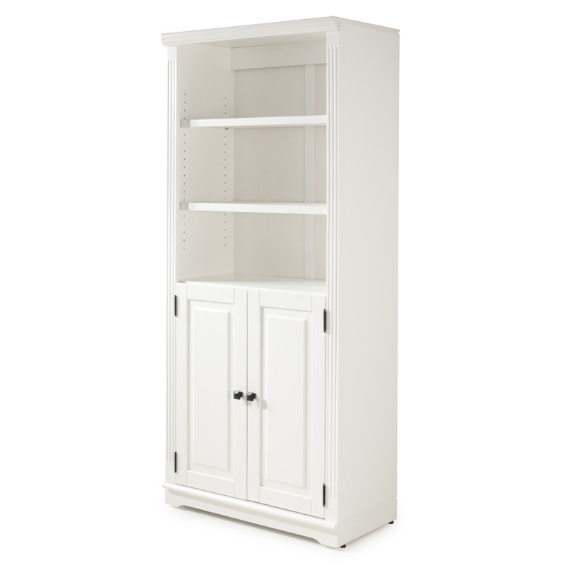 Portland 72" H x 33" W Storage Bookcase, White