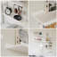 5 tablettes flottantes blanches