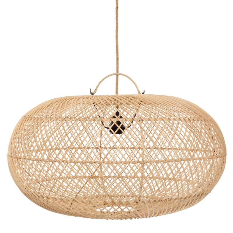 Rattan Novelty Lamp Shade ( Uno ) in Natural, 40" H x 60" W x 60" D