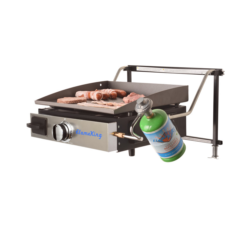 Plaque chauffante portative en fonte au propane Flame King