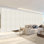 Laci White 12-Panel Double Rail White Panel Track Extendable 140-260"W x 94"H, Panel width 23.5"