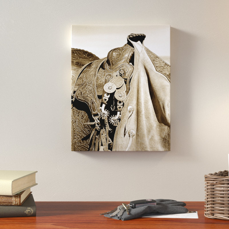 «Saddle and Spur», reproduction de photo sur toile, H 14 po x l 11 po
