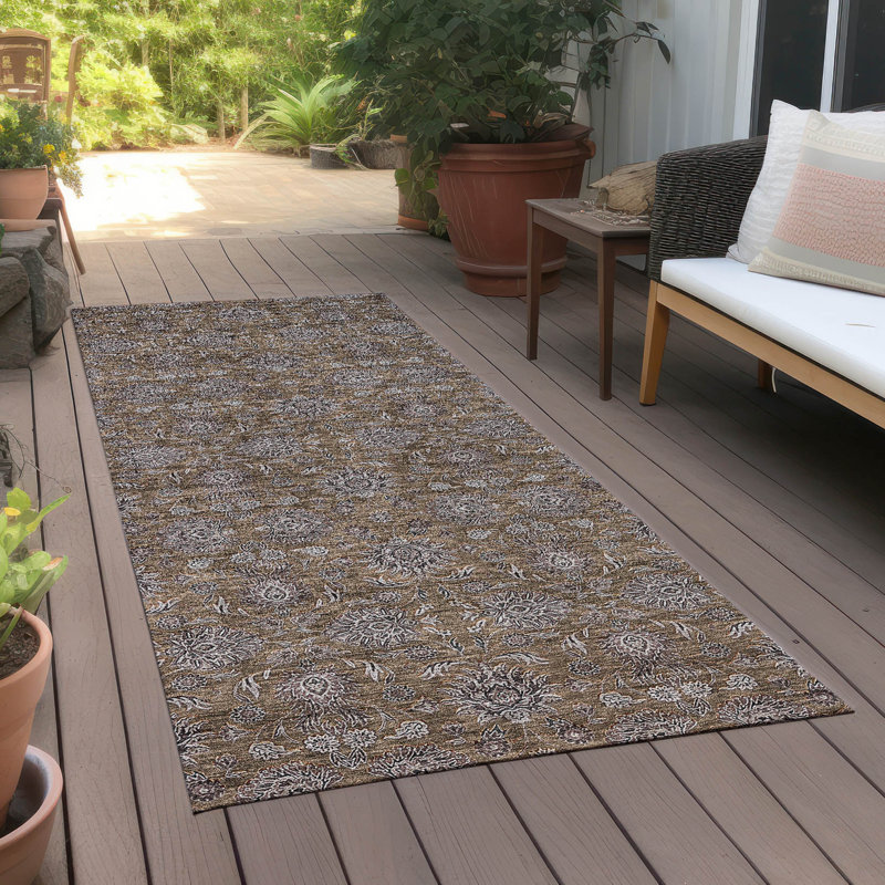 Tapis intérieur / extérieur Naadiya, Tapis de couloir 2 pi 3 po x 7 pi 6 po