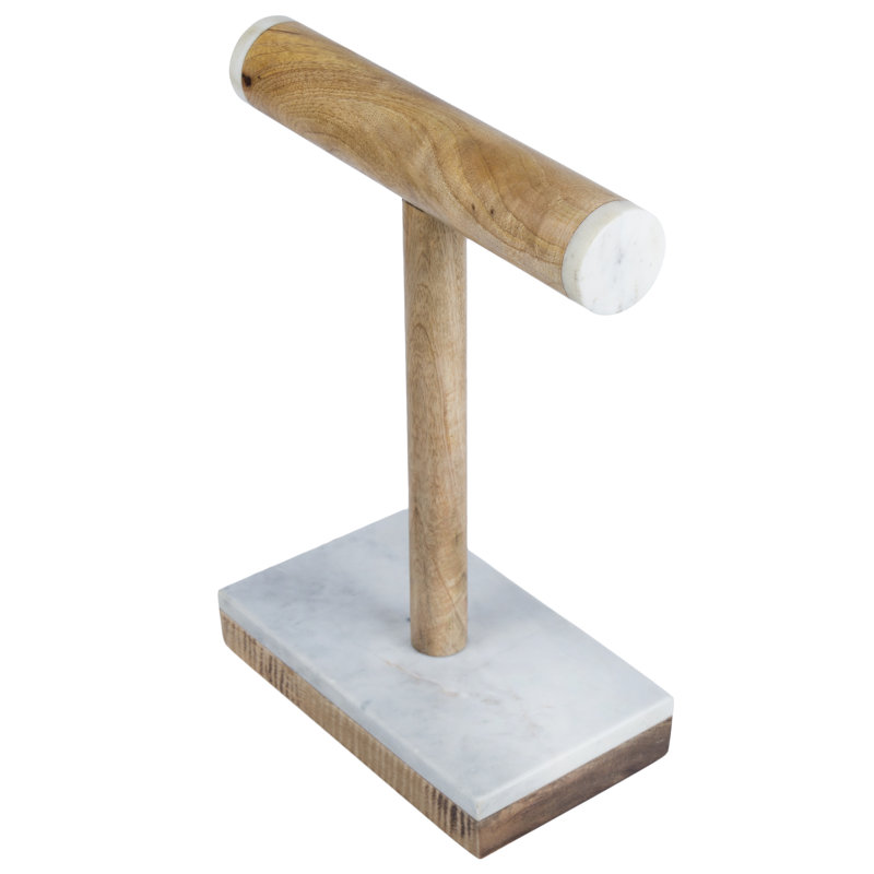 Wood Jewelry Stand + Figurine Included