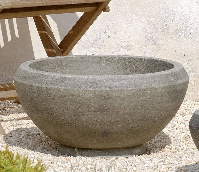 Giulia Handmade Planter, Copper Bronze, 8.5" H x 16" W x 16" D