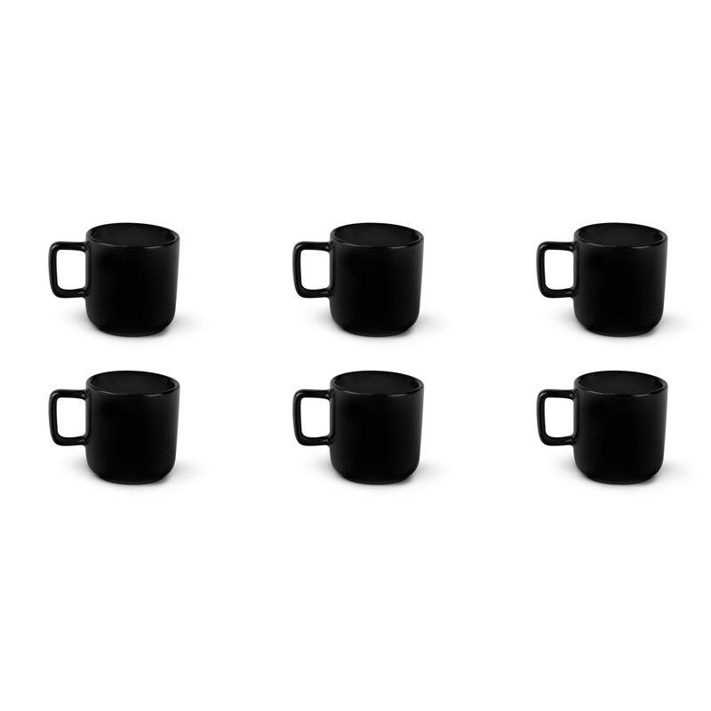 Nordic Stoneware Coffee Cup, Black